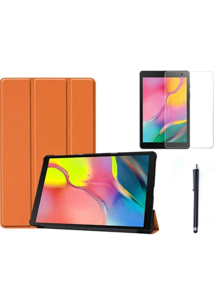 Nezih Case Samsung Galaxy Tab A 8" 2019 T290 Uyumlu Smart Cover Tablet Kılıfı + Ekran Koruyucu + Kalem