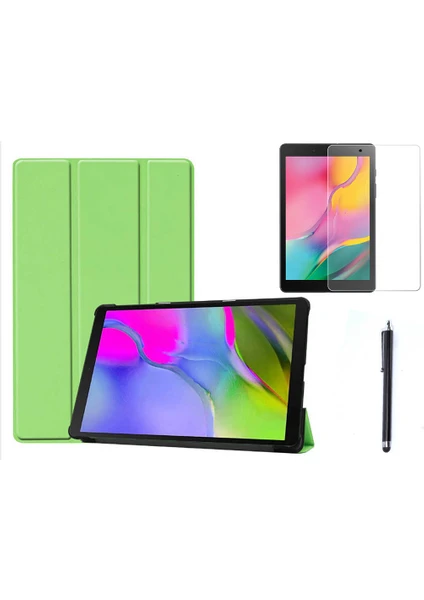 Nezih Case Samsung Galaxy Tab A 8" 2019 T290 Uyumlu Smart Cover Tablet Kılıfı + Ekran Koruyucu + Kalem