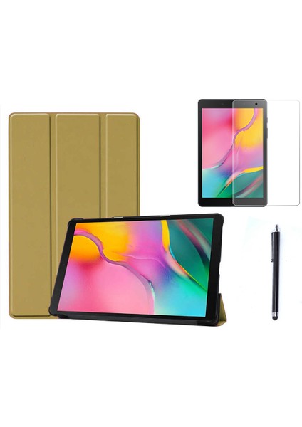 Samsung Galaxy Tab A 8" 2019 T290 Uyumlu Smart Cover Tablet Kılıfı + Ekran Koruyucu + Kalem