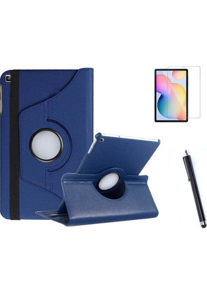 Samsung Galaxy Tab S6 Lite P610 Uyumlu 360 Rotating Stand Deri Kılıf Seti