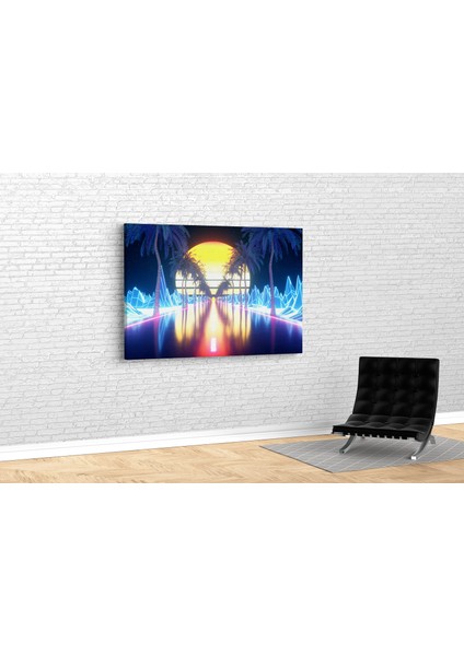 Retrowave Kanvas Tablo