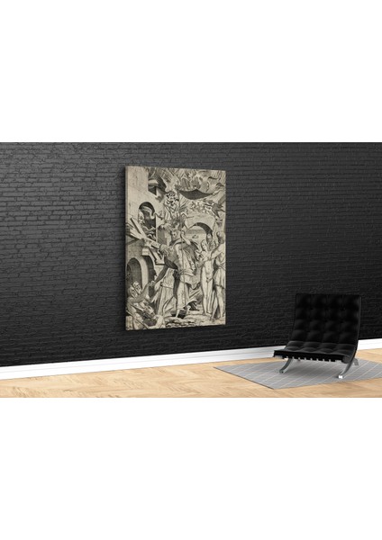 Luca Penni- Christ Descending Into Limbo Kanvas Tablo fiyatları