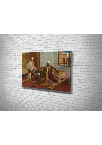 Rudolf Ernst- The Narghile Smoker Kanvas Tablo modelleri