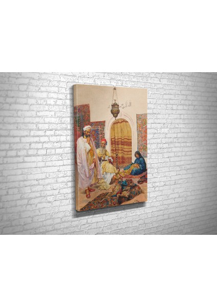 Giulio Rosati- Carpet Seller Kanvas Tablo