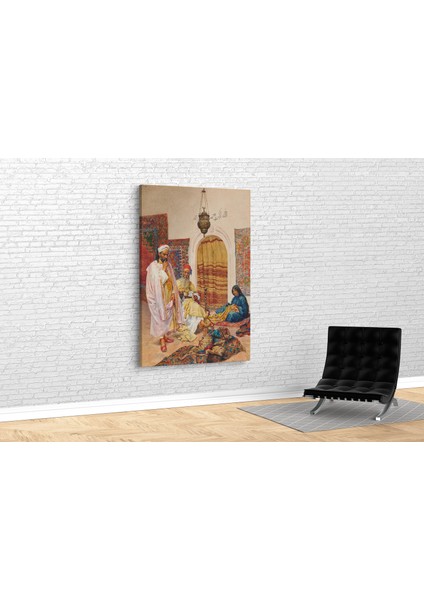 Giulio Rosati- Carpet Seller Kanvas Tablo