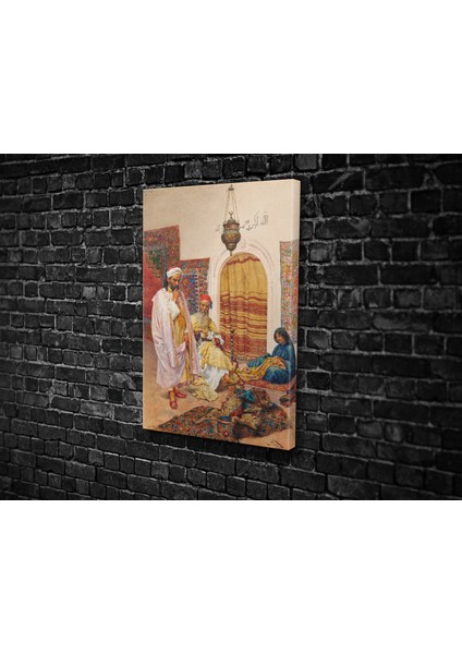Giulio Rosati- Carpet Seller Kanvas Tablo