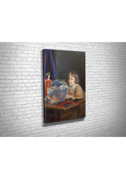 Philip Alexius De Laszlo- Goldfish Kanvas Tablo fiyatları