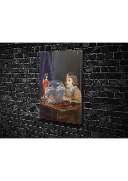 Philip Alexius De Laszlo- Goldfish Kanvas Tablo modelleri