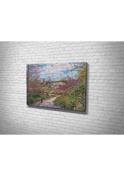 Sisley- Soleil Dhiver A Veneux-Nadon Kanvas Tablo