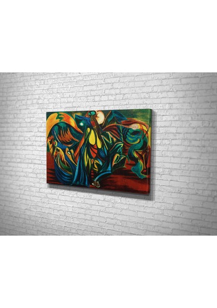 Jackson Pollock- Composition With Oval Forms Kanvas Tablo fiyatları