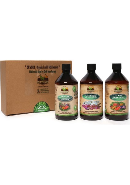 Bitki Besinleri (Gübreleri) 3'ü 1 Arada Avantaj Paketi (3X500 Ml) Genel, Orkide, Ultra