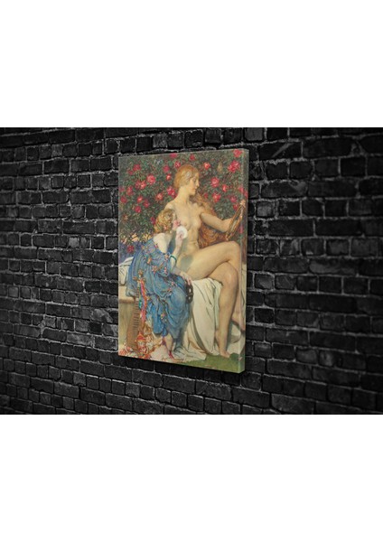 Eleanor Fortescue Brickdale- Truth Or Fiction Kanvas Tablo fiyatları