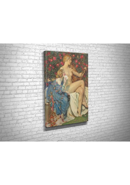 Eleanor Fortescue Brickdale- Truth Or Fiction Kanvas Tablo modelleri