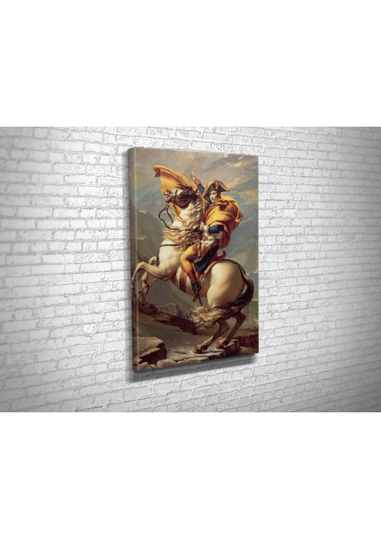 Jacques- Louis David- Napoleon Crossing The Alps Kanvas Tablo