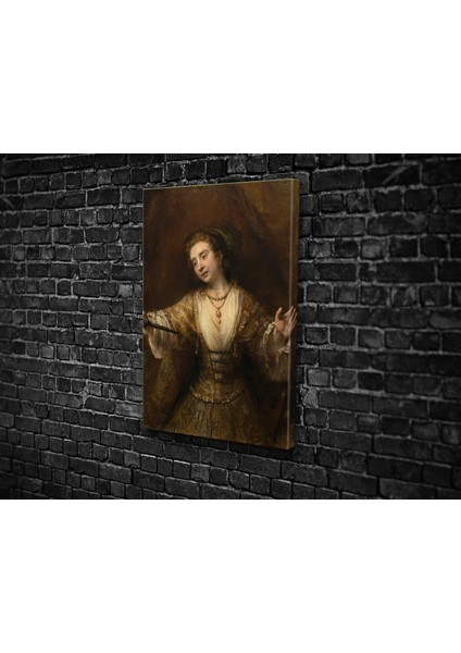 Rembrandt- Lucretia Kanvas Tablo fiyatları