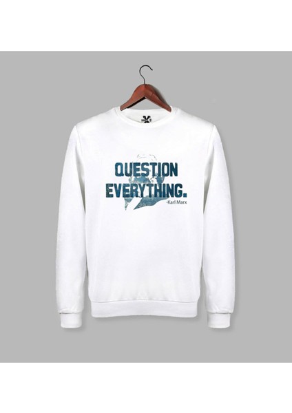Karl Marx Baskılı Uzun Kollu Sweat - Sweatshirt