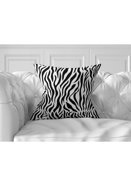 Real Homes 7'li Zebra Desen Motifli Dijital Baskılı Kırlent Kılıfı Seti indirimleri