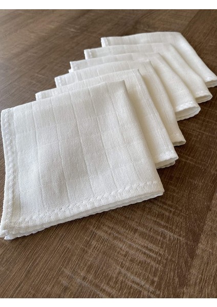 Müslin Bez Bebek Ağız Silme Bezi 6'lı Set