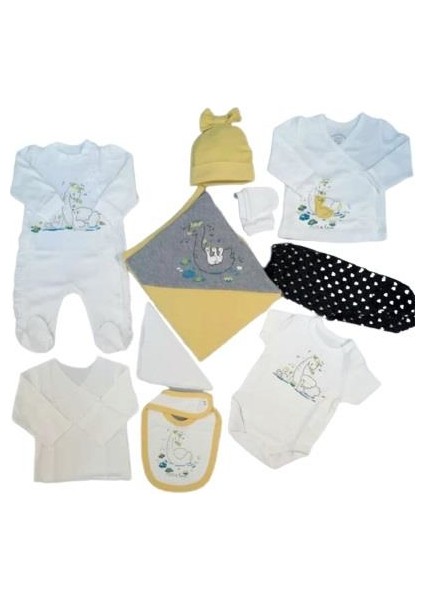 Boze Tongs Baby Mum's Love Tulumlu 10 Parça Zıbın Seti 3306 Sarı fiyatları