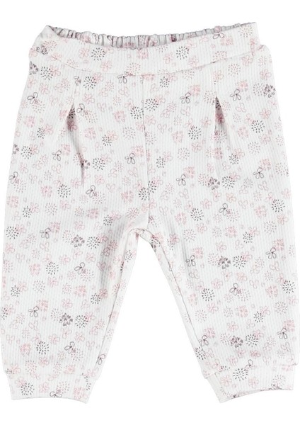 Boze Bibaby Pink Clover Patiksiz Tek Alt Pantolon 57485 Ekru