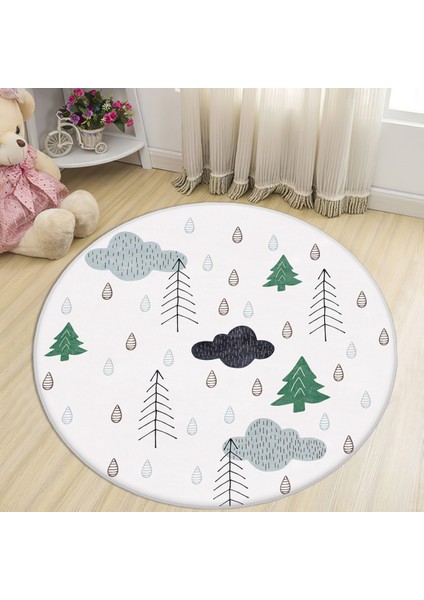 Bebişim Iskandinav Yuvarlak Çocuk Halısı