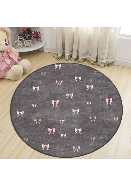 Bebişim Kurdaleli Yuvarlak Çocuk Halısı