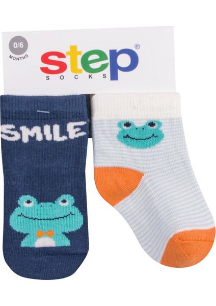 2li Smile Frog Soket Çorap 10150 Karışık Renkli