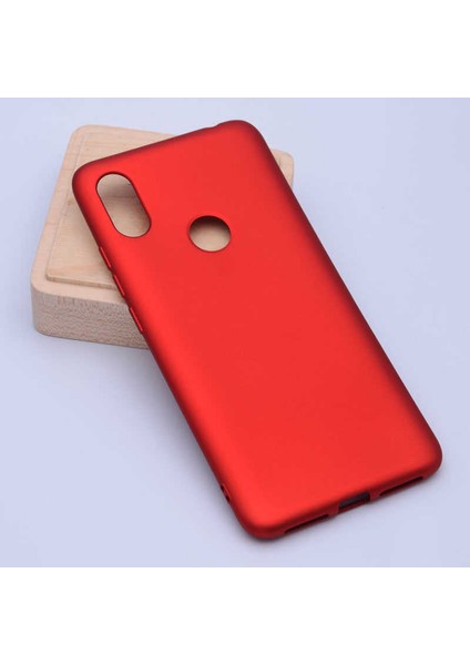 - Xiaomi Mi 8 - Kılıf Mat Soft Premier Silikon Kapak - Kırmızı - T5215
