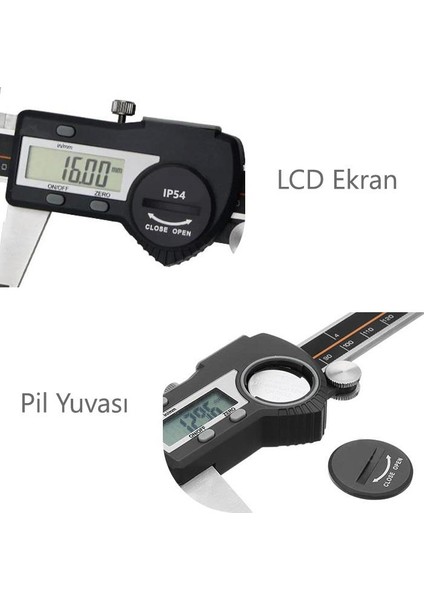 5110-150 Dijital Kumpas 0-150MM (IP54 Korumalı) fiyatları