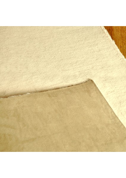 Rex Tavşanı Kısa Tüylü Post Peluş Halı Krem modelleri