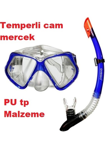 Şnorkel Set Yüzücü Dalış Maskesi (M4206 SN26)
