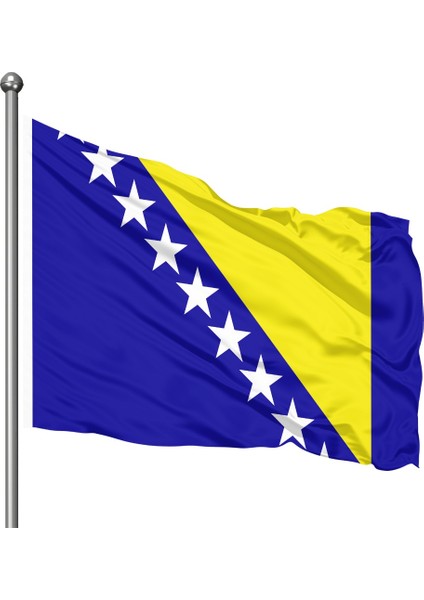 Rashel Kumaş Bosna Hersek Bayrağı 70 x 105 cm