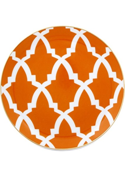 Morocco Ds3 Turuncu Düz Tabak 17 cm