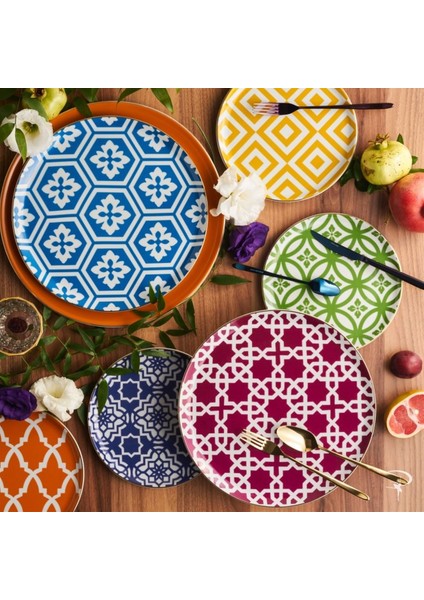 Morocco 6'lı Pasta Tabak Seti 17 Cm fiyatları