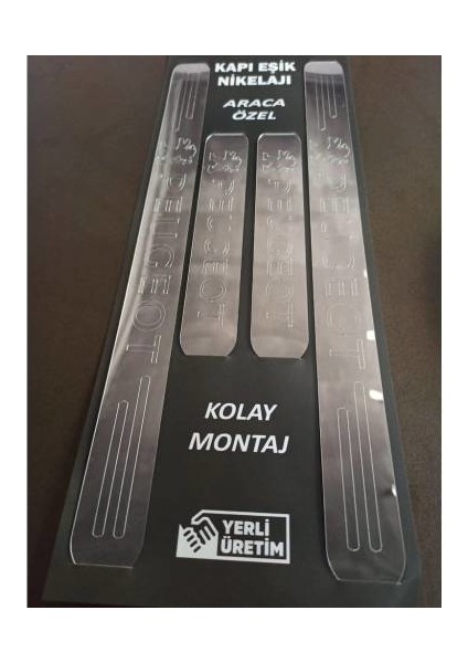 Peugeot 307 Sw Uyumlu Kapı Eşiği 4'lü Set Ön Arka