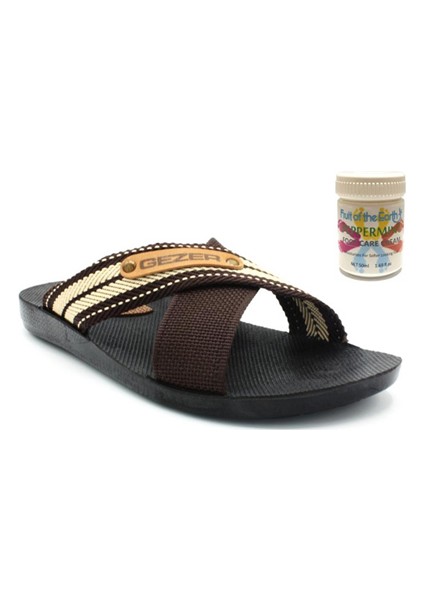 Gzr Erkek Plaj Banyo Havuz Günlük Terlik 50ML Nane Ferahlığı Topuk Çatlağı ve Nasır Giderici Krem