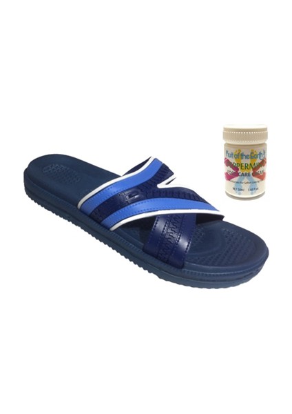 Gzr Erkek Plaj Banyo Havuz Günlük Terlik 50ML Nane Ferahlığı Topuk Çatlağı ve Nasır Giderici Krem