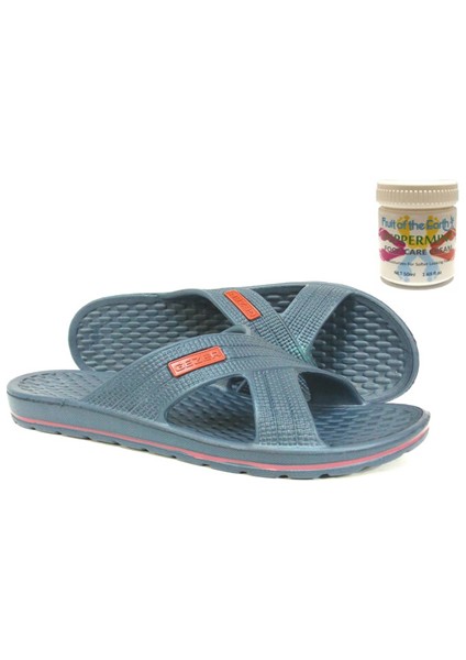 Gzr Erkek Plaj Banyo Havuz Günlük Terlik 50ML Nane Ferahlığı Topuk Çatlağı ve Nasır Giderici Krem