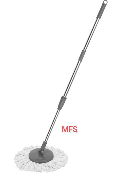 Tüm Döner Temizlik Kovaları ile Uyumlu 360 Derece Döner Sap ve Mop Seti Mikrofiber Mop