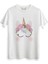 Unicorn Baskılı Beyaz Tshirt 1