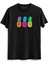 Ananas Resimli Baskılı Siyah Tshirt 1