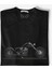Motorcycle Rider Tasarımlı Baskılı Siyah Tshirt 2