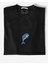 Animal Yunus Balığı Dijital Baskılı Çocuk Siyah Tshirt 2