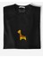 Animal Zürafa Baskılı Çocuk Siyah Tshirt 2
