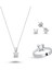 Swarovski Kare Tırnak Tek Taş Set 1