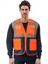 Mühendis Ikaz Yeleği Kontrast Cep Turuncu Lacivert 1