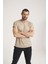 Yüksek Kalite %100 Pamuk Kumaş Arkası Uzun Erkek Tişört, Regular Fit Yağ Yıkama (Dirty Oil) Sand Tshirt NEWCES-5000-SA 1