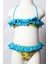 Ayl Kız Çocuk Straplez Model Fırıfrlı Empirme Alt Üst Bikini Takım 253-13 1