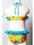 Ayl Kız Çocuk Straplez Model Fırıfrlı Empirme Alt Üst Bikini Takım 253-13 2