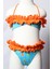 Ayl Kız Çocuk Straplez Model Fırıfrlı Empirme Alt Üst Bikini Takım 253-32 1